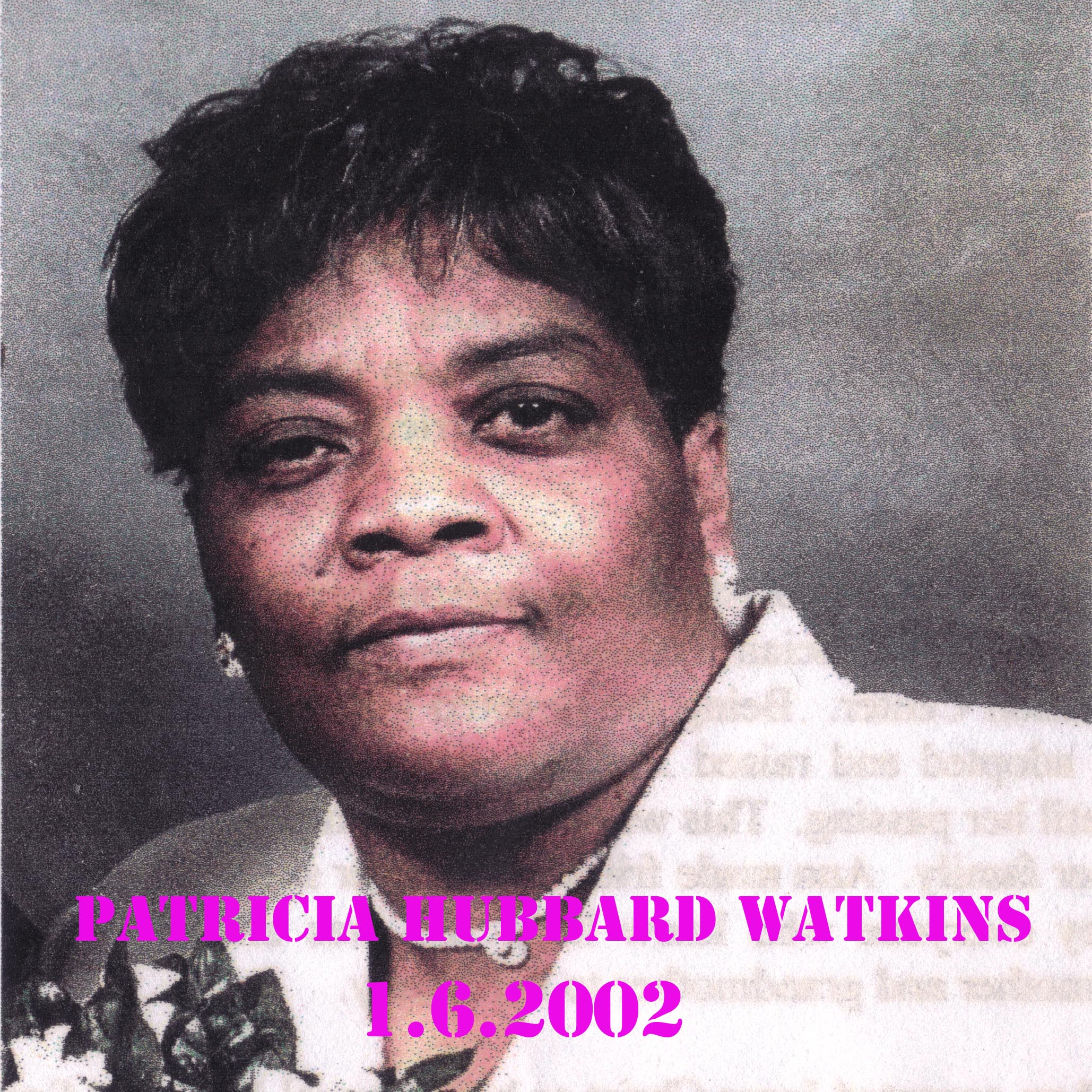 Mrs. Patricia Hubbard Watkins - January 6, 2002
