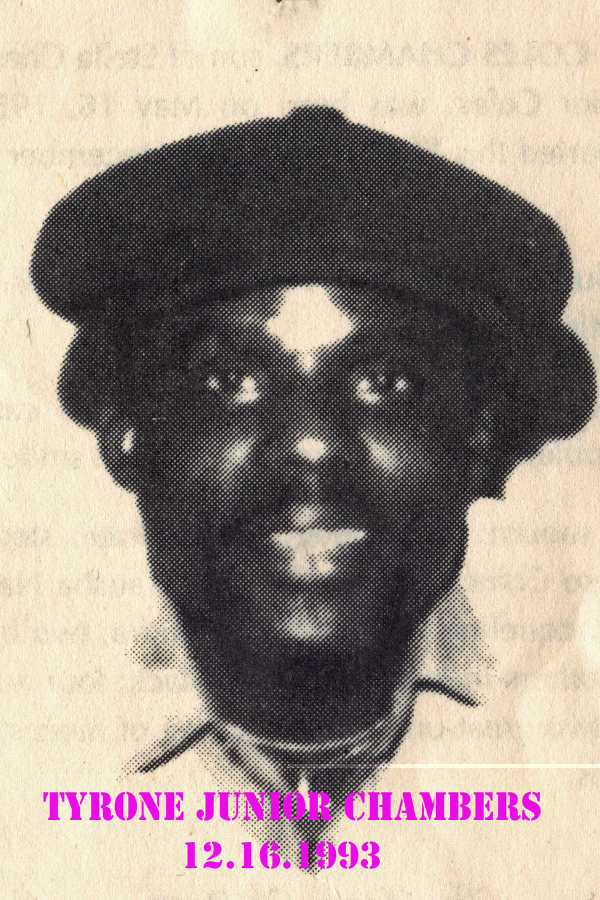 Mr. Tyrone Junior Coles Chambers - December 16, 1993